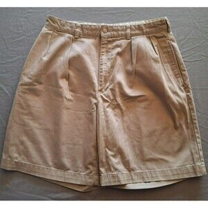 Polo Ralph Lauren Chino Khaki Shorts with pleats, Mens Size 34 Waist
